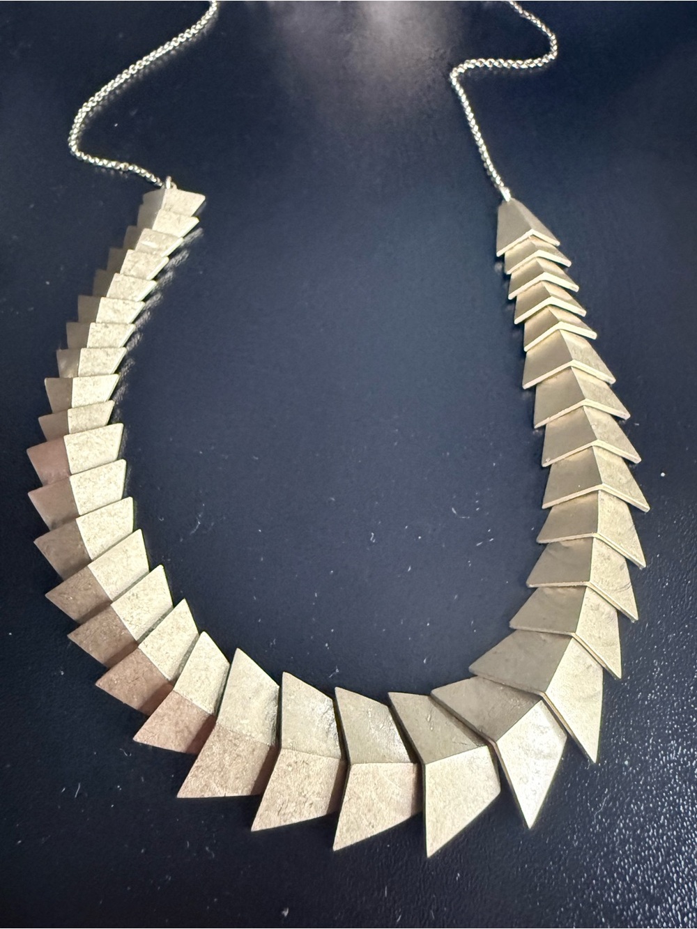 1937 Gold Tone Statement Necklace
